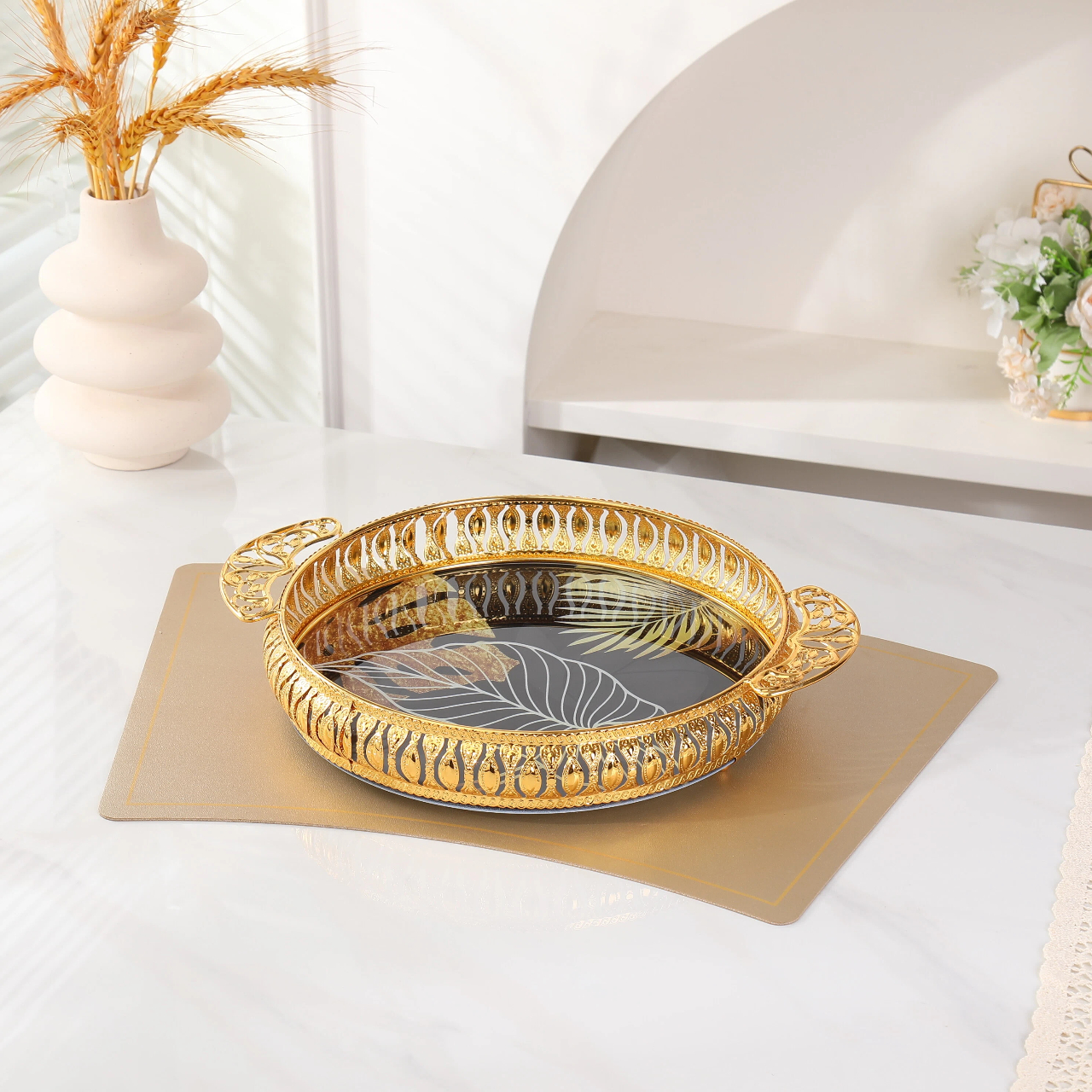 Высококачественный железный двухсторонний лоток для хранения фруктов