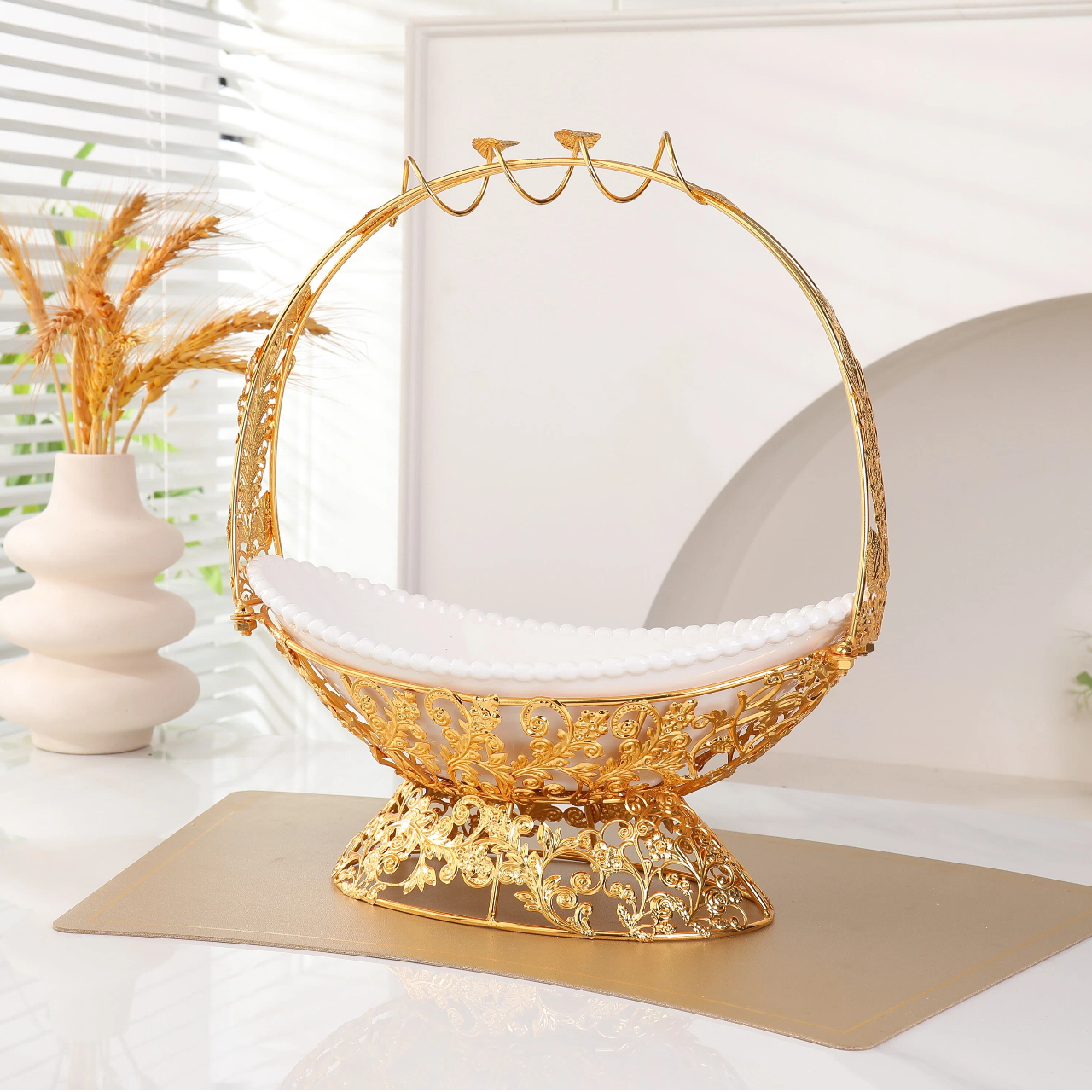 Высококачественные кованые корзины для фруктов и десертные тарелки для сервировки стола