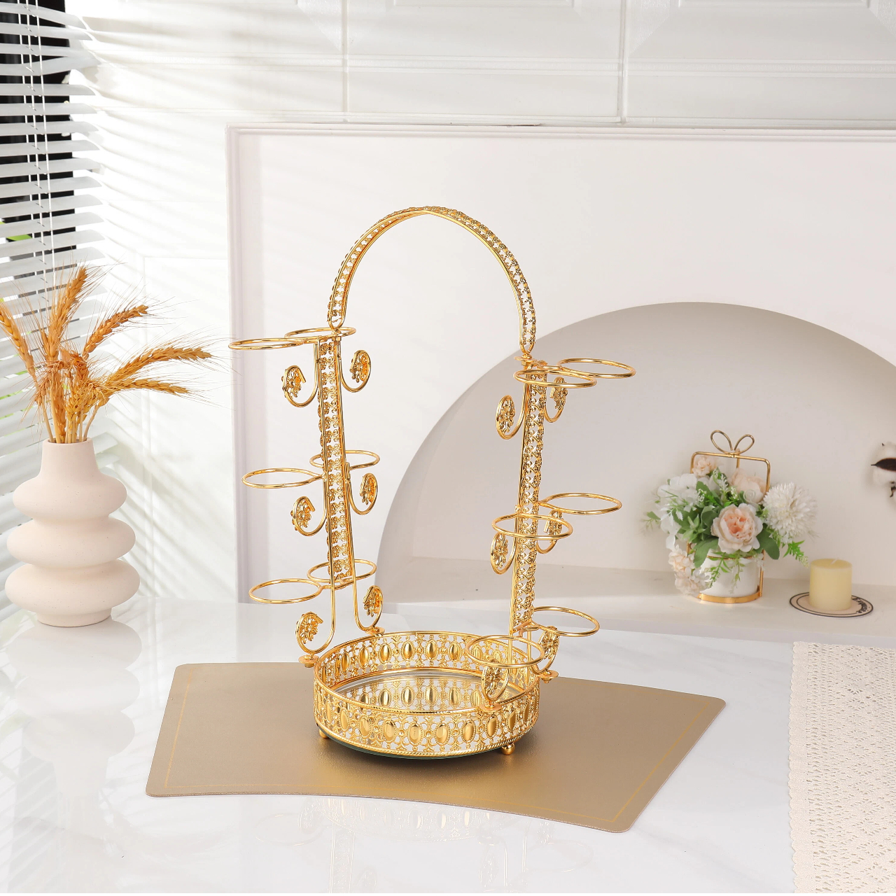 Высококачественные кованые корзины для фруктов и десертные тарелки для сервировки стола