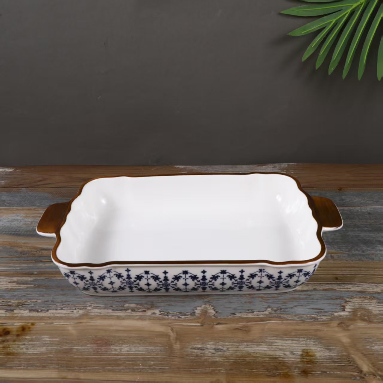 Керамический ретро-набор для домашней выпечки — высококачественная форма для выпечки со сложным узором.