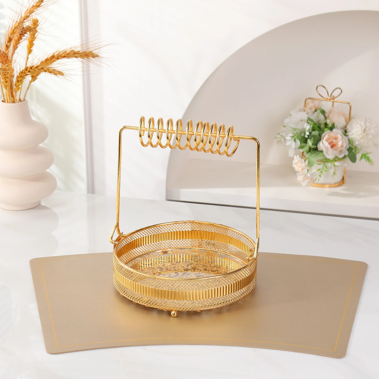 Высококачественные кованые корзины для фруктов и десертные тарелки для сервировки стола