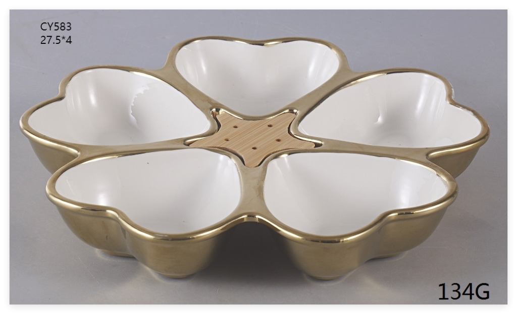 Многосекционная тарелка для фруктов большой вме...