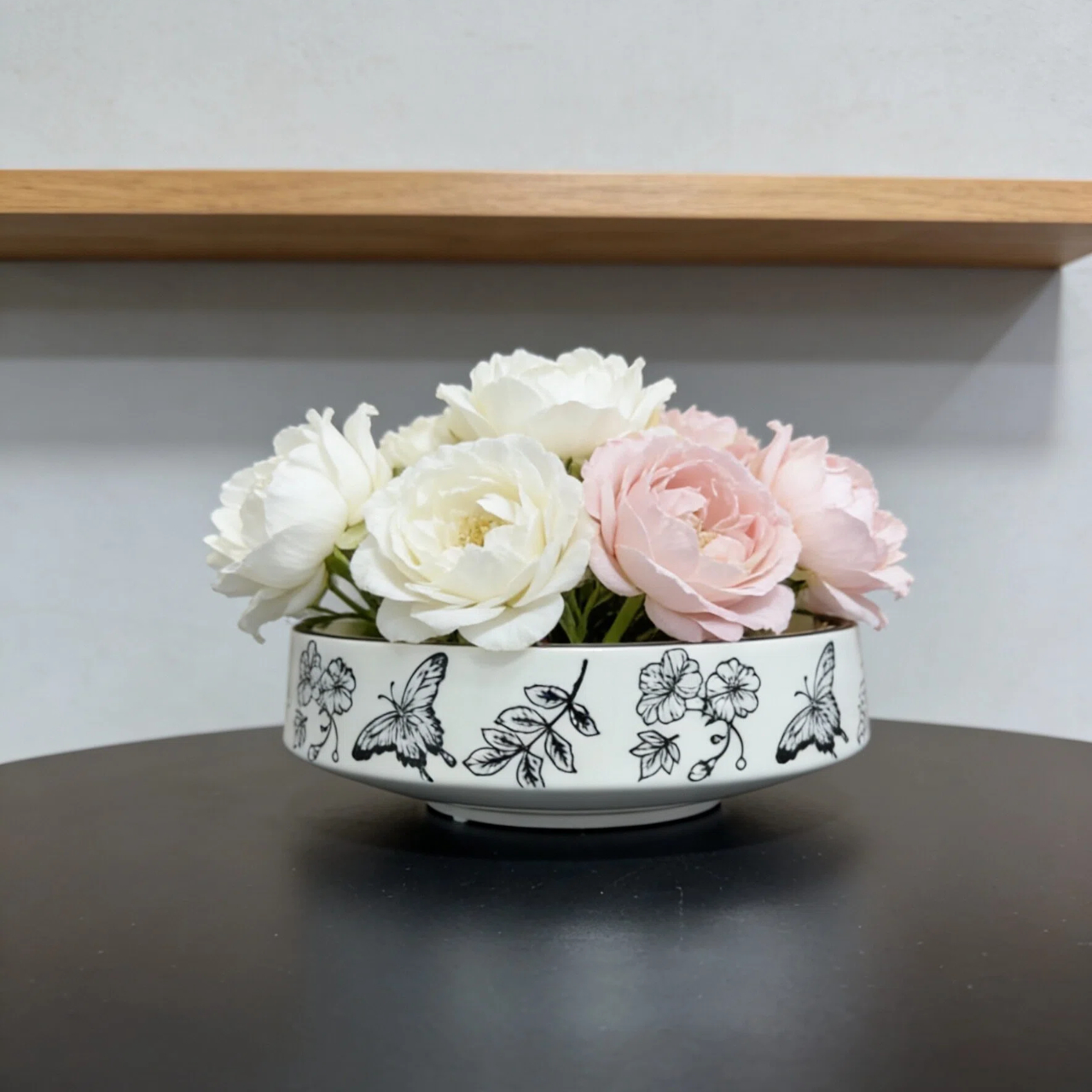 Декоративная керамическая ваза в стиле ретро, ​​большой вместимости.