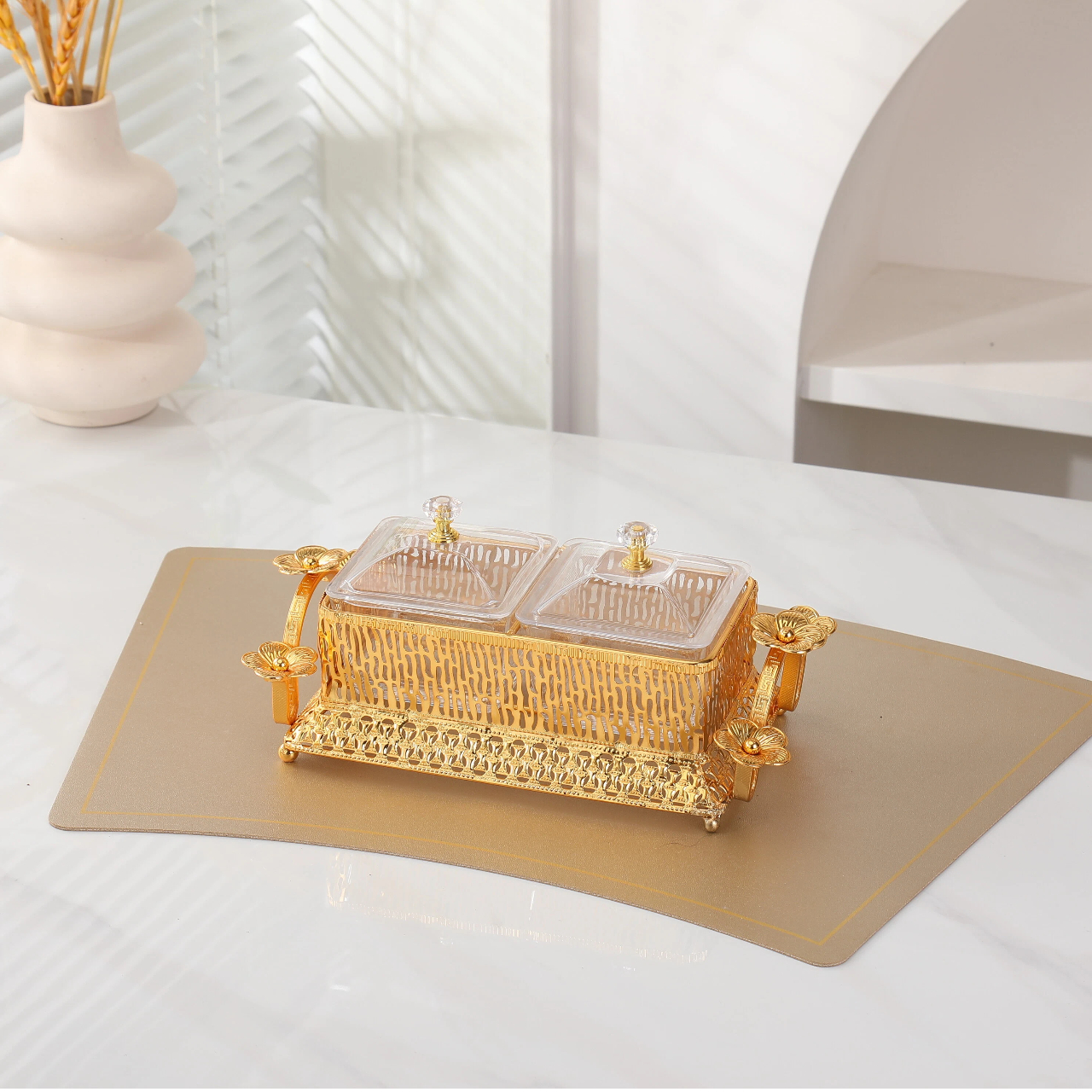 Кухонные стеклянные банки для специй, коробки для закусок и сухофруктов с металлическими полками