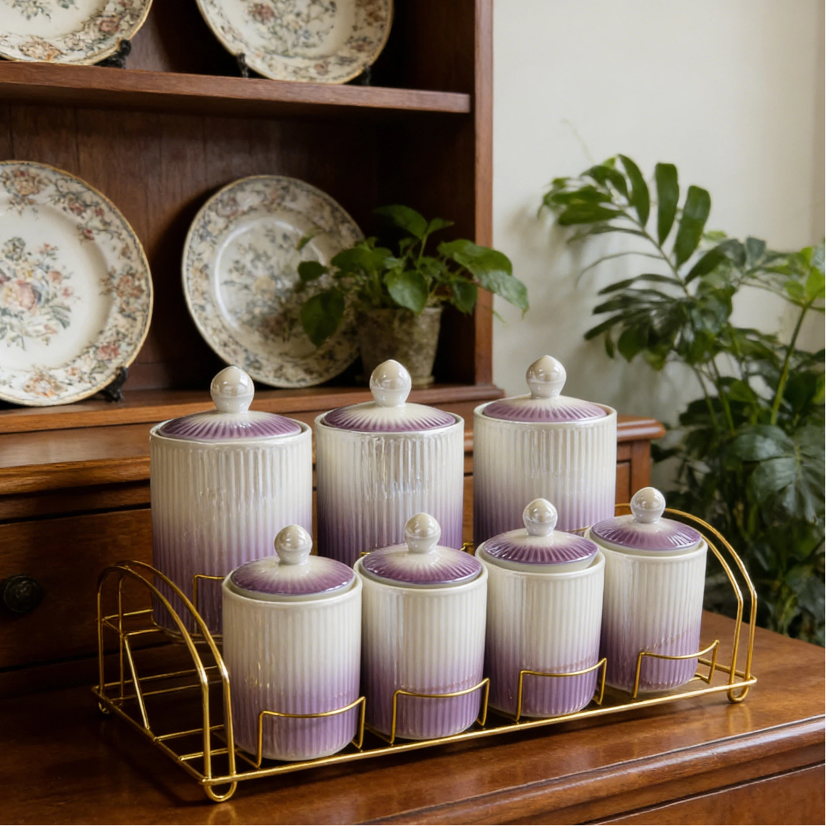 Прямые поставки с завода: баночки для специй с градиентными бантиками, идеально подходят для домашней кухни, 6 баночек с подставкой для хранения.