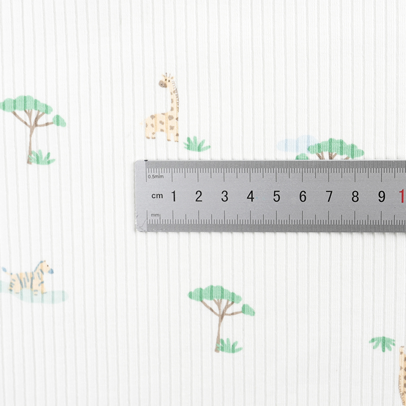 JY80618062 Эластичная трикотажная ткань с мультяшным принтом из хлопка и спандекса с добавлением аммония, идеально подходит для осенних и зимних детских комбинезонов и домашней одежды