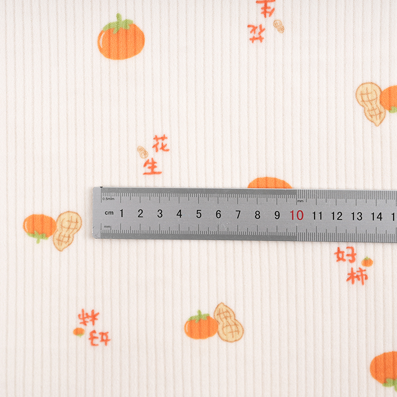 SR8141 Эластичная полосатая бархатная ткань с трикотажным плетением из полиэстера и спандекса, ткань для домашней одежды/пижамы с мультяшным принтом (осенне-зимний вариант)