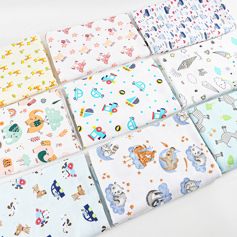 SR8143 Фланель с мультяшным принтом, тканый флис, ткань для домашней одежды, пижам, спальных мешков и одеял на осень и зиму