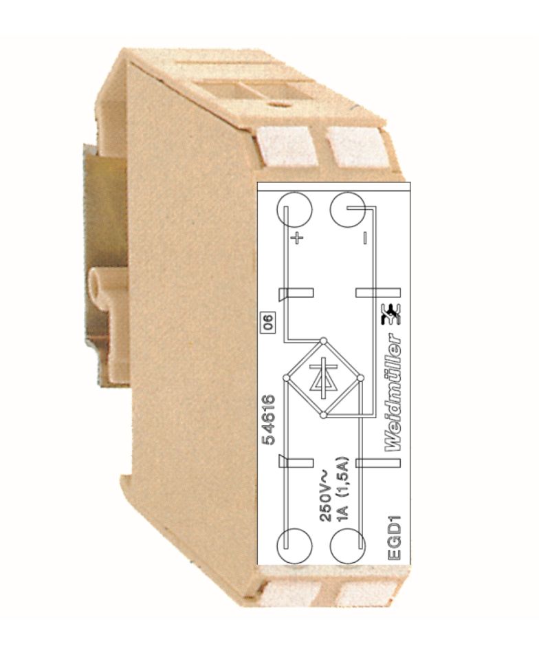 Weidmuller EGD1 EG2 4D 5-250VAC/1A 0546160000