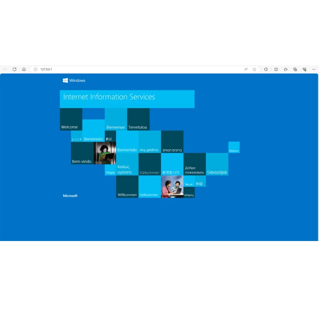 При открытии веб-страницы в программном обеспечении MXview 3.x службы Internet Information Services (служба IIS) выдают запрос