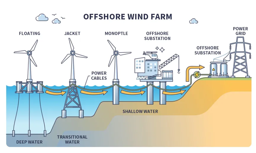 Морская ветровая электростанция