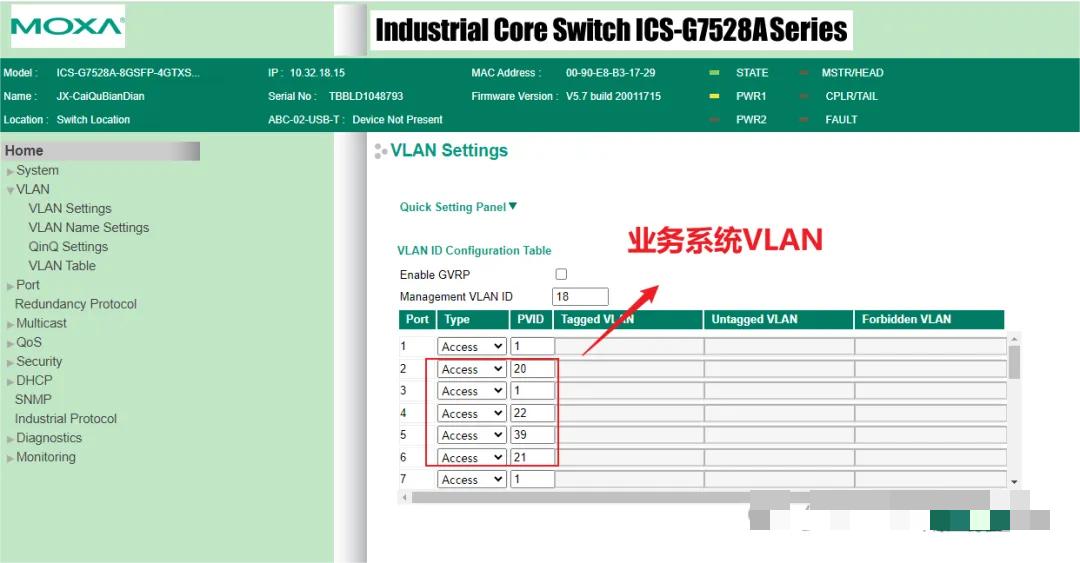 Системная VLAN-система обслуживания