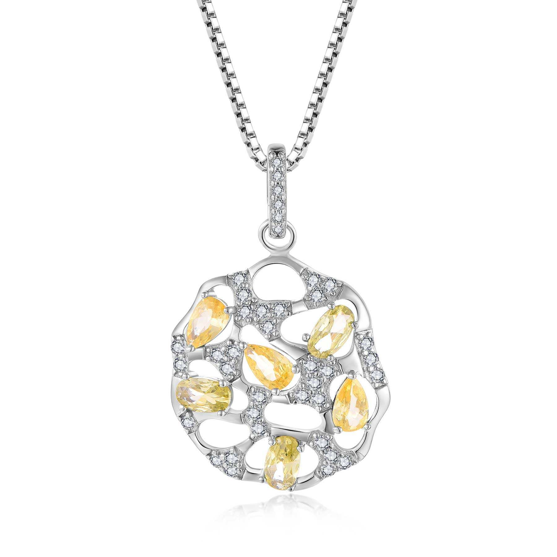 ENDLESS индивидуальные ювелирные украшения OEM 925 стерлинговых серебряных циркон романтические женщины подарочные ожерелья