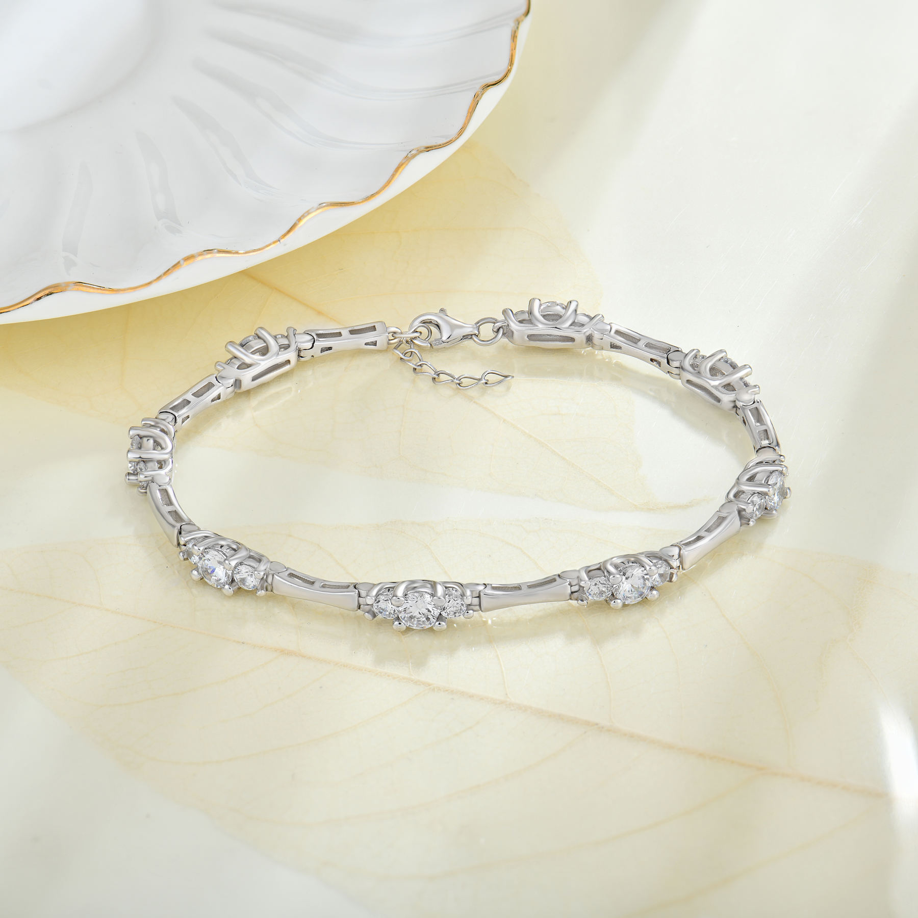 ENDLESS настройка OEM ювелирные изделия 925 серебряных браслет с открытым браслетом циркон браслет браслет для женщин