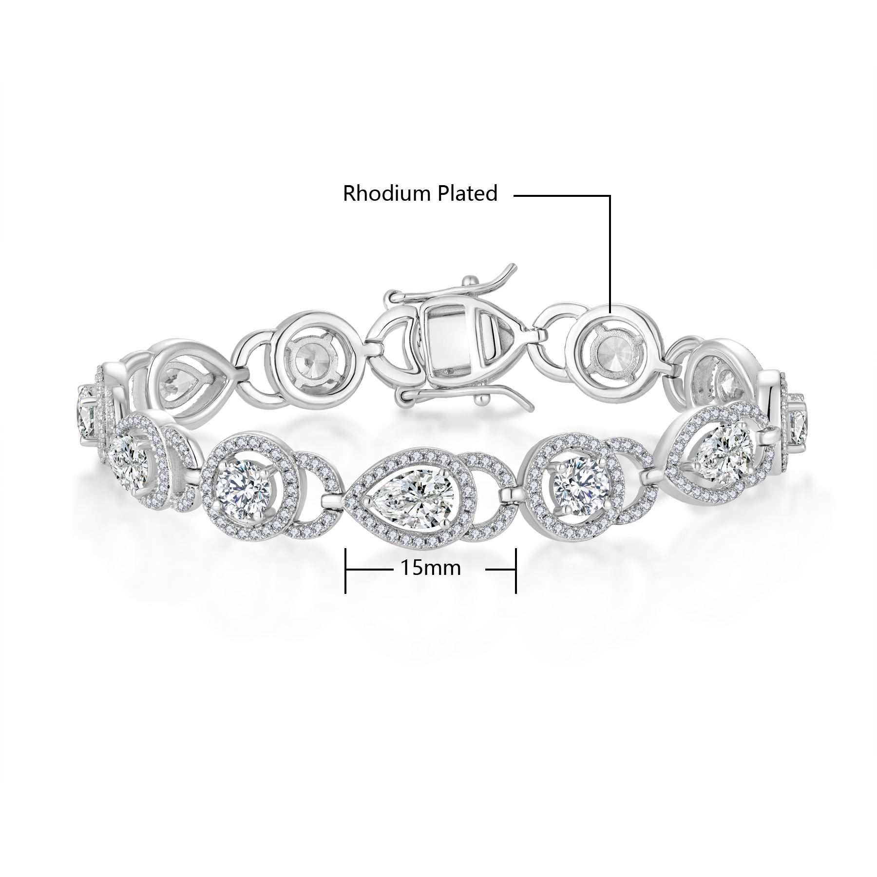 ENDLESS обычай OEM ювелирные изделия 925 серебряных ювелирных изделий открытый браслет циркон браслет браслет для женщин