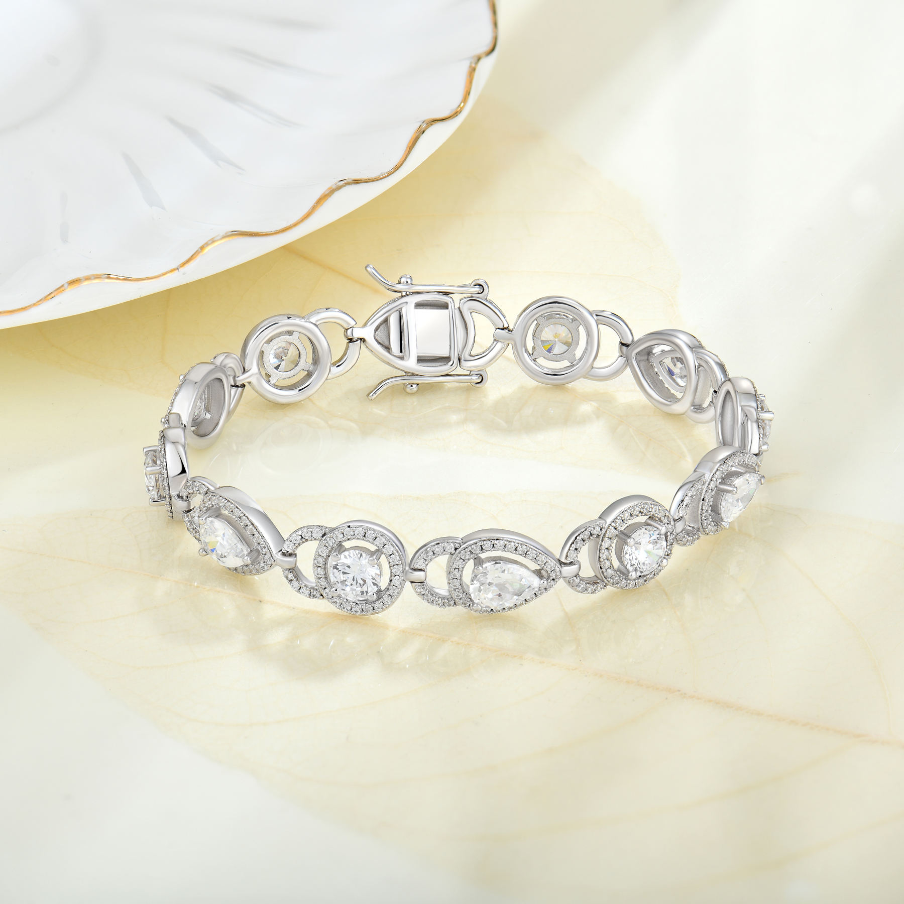 ENDLESS обычай OEM ювелирные изделия 925 серебряных ювелирных изделий открытый браслет циркон браслет браслет для женщин