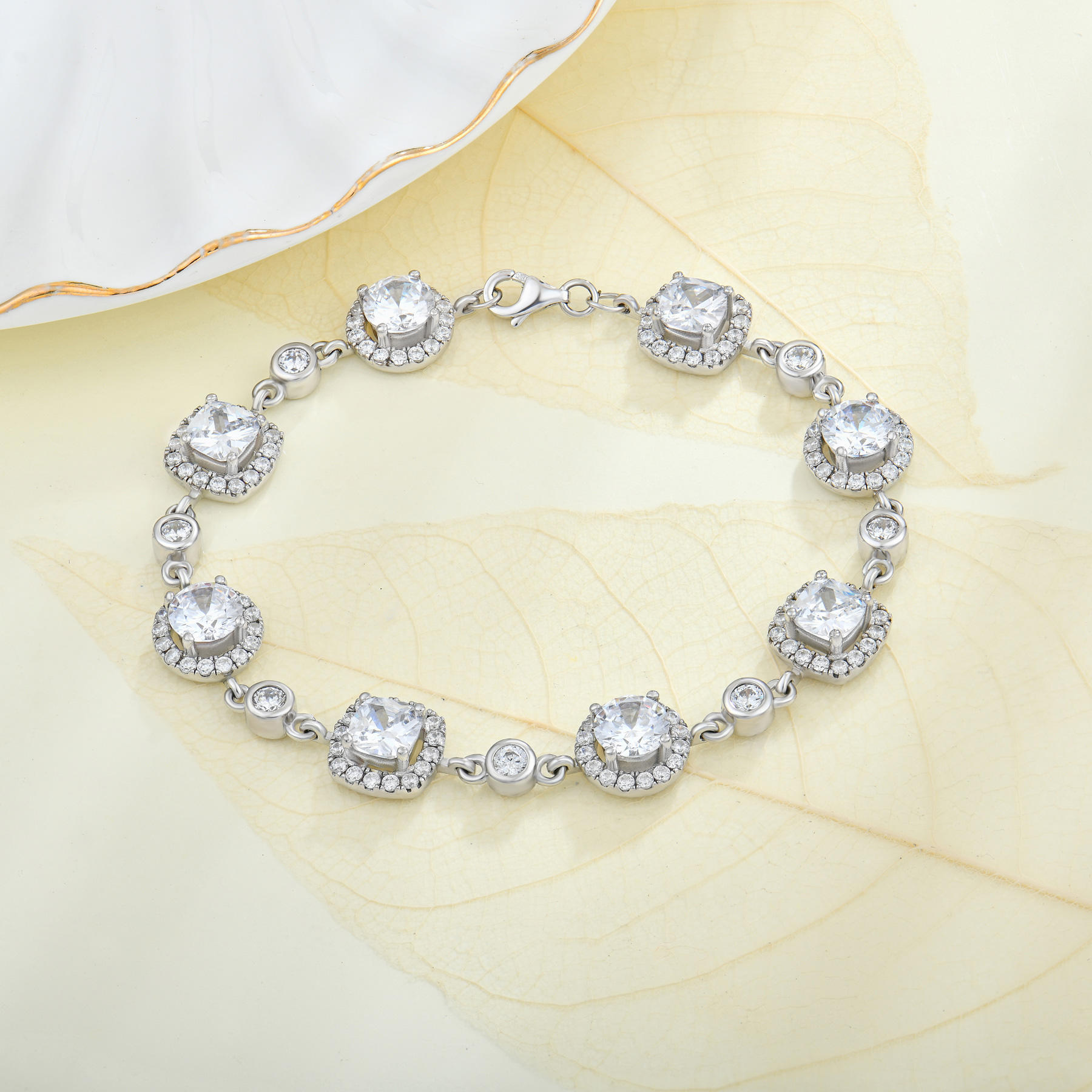 ENDLESS настройка OEM ювелирных изделий 925 серебряных ювелирных изделий открытый браслет циркон браслет браслет для женщин