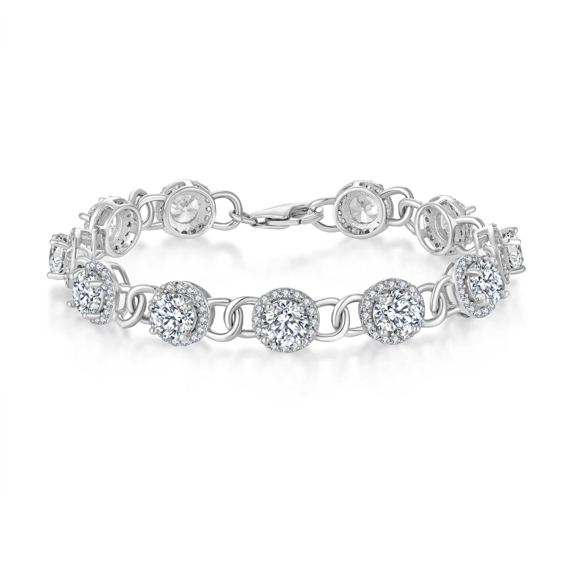 ENDLESS настройка OEM женщин ювелирные изделия 925 серебряных ювелирных изделий открытый браслет циркон браслет браслет