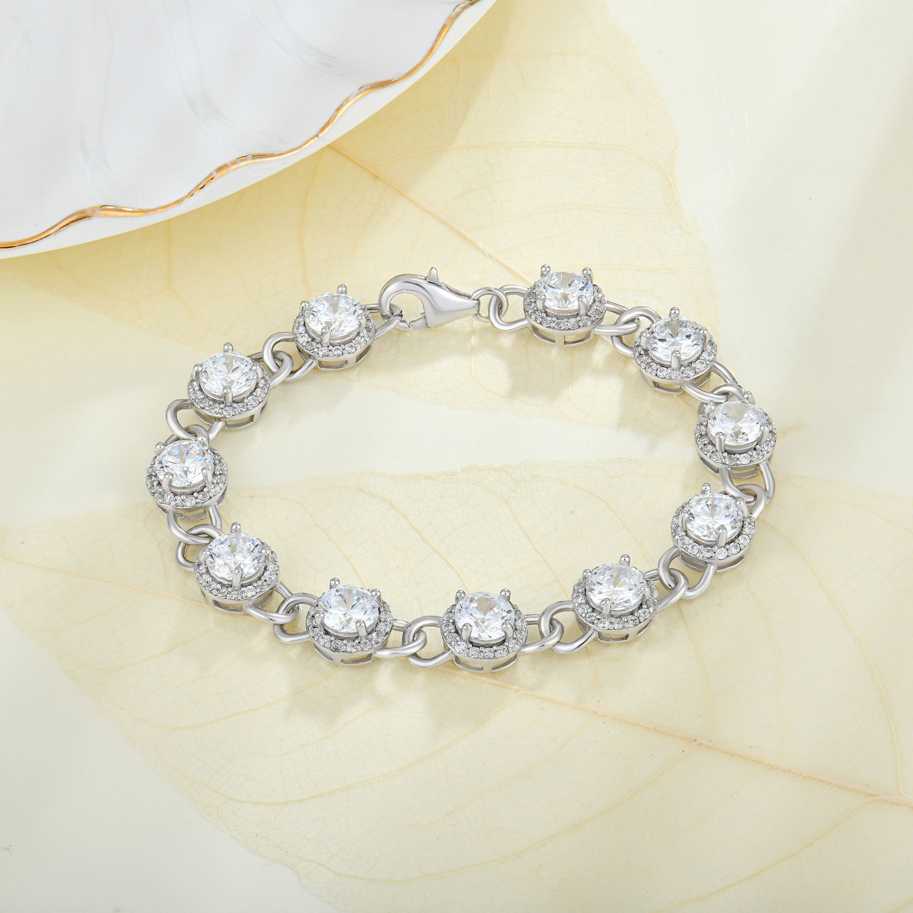 ENDLESS настройка OEM женщин ювелирные изделия 925 серебряных ювелирных изделий открытый браслет циркон браслет браслет