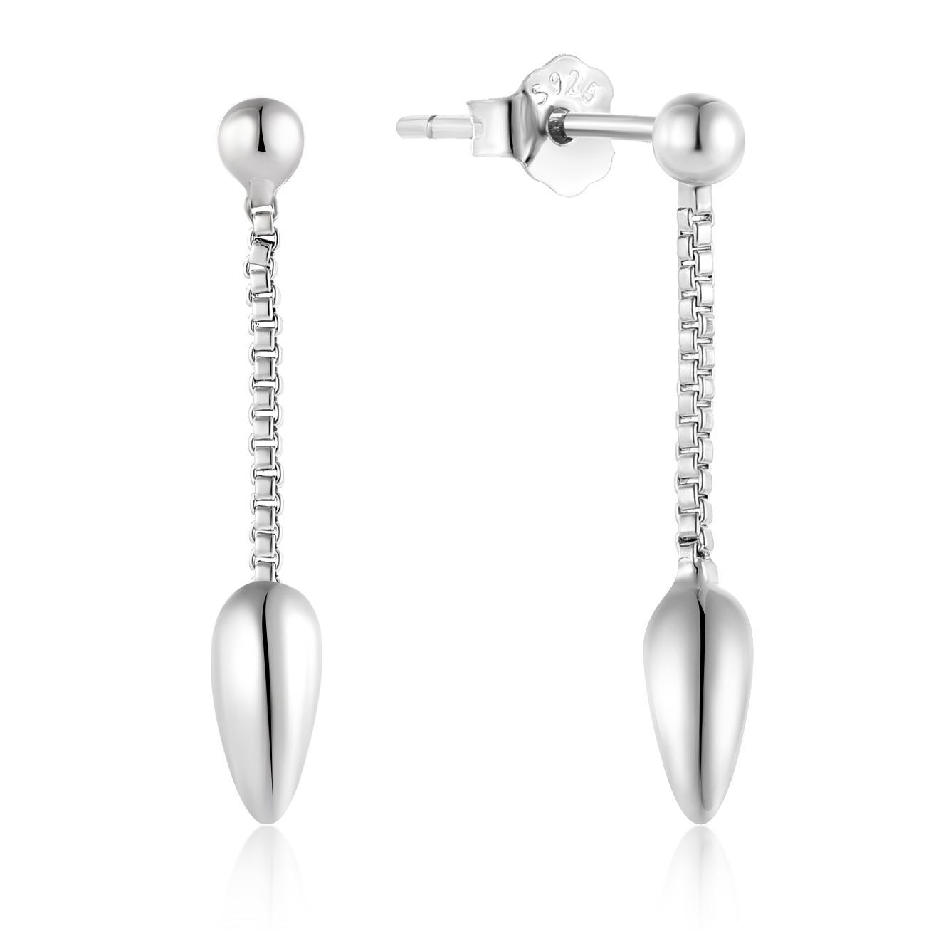 ENDLESS обычай OEM минималистская изящность 925 фунтов серебра винтажные ювелирные изделия водопад серьги для женщин роскоши