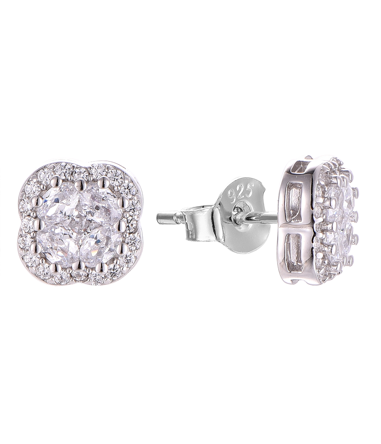 Обычай Oem ювелирные украшения роскошь 925 фунтов серебра Multicolour кубический циркония сережки для жеребец