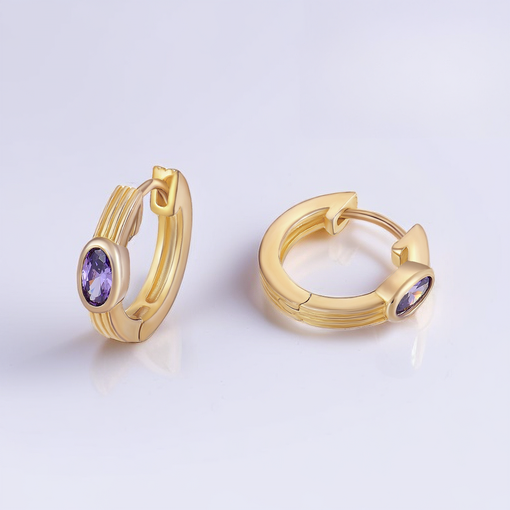 Обычай OEM женщин CZ драгоценные камни ювелирные изделия роскошь 925 стерлинга серебра 18K золотым покрытием циркон CC круглые серьги