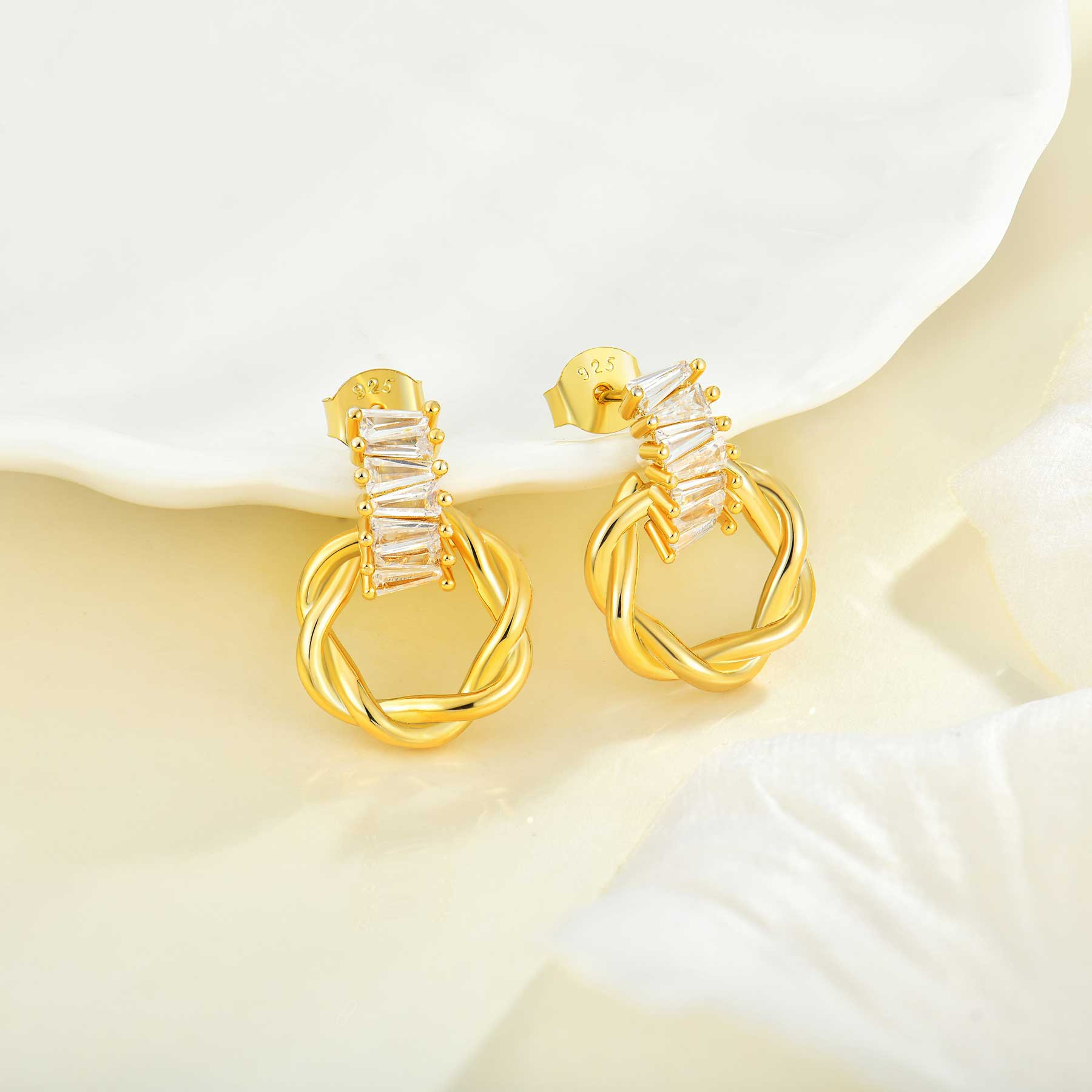 Изготовлены на заказ для изготовления роскошных ретро-цирконических драгоценностей, роскошных 925 – ти серебряных 18k с золотыми серебристыми серебристыми кольцами