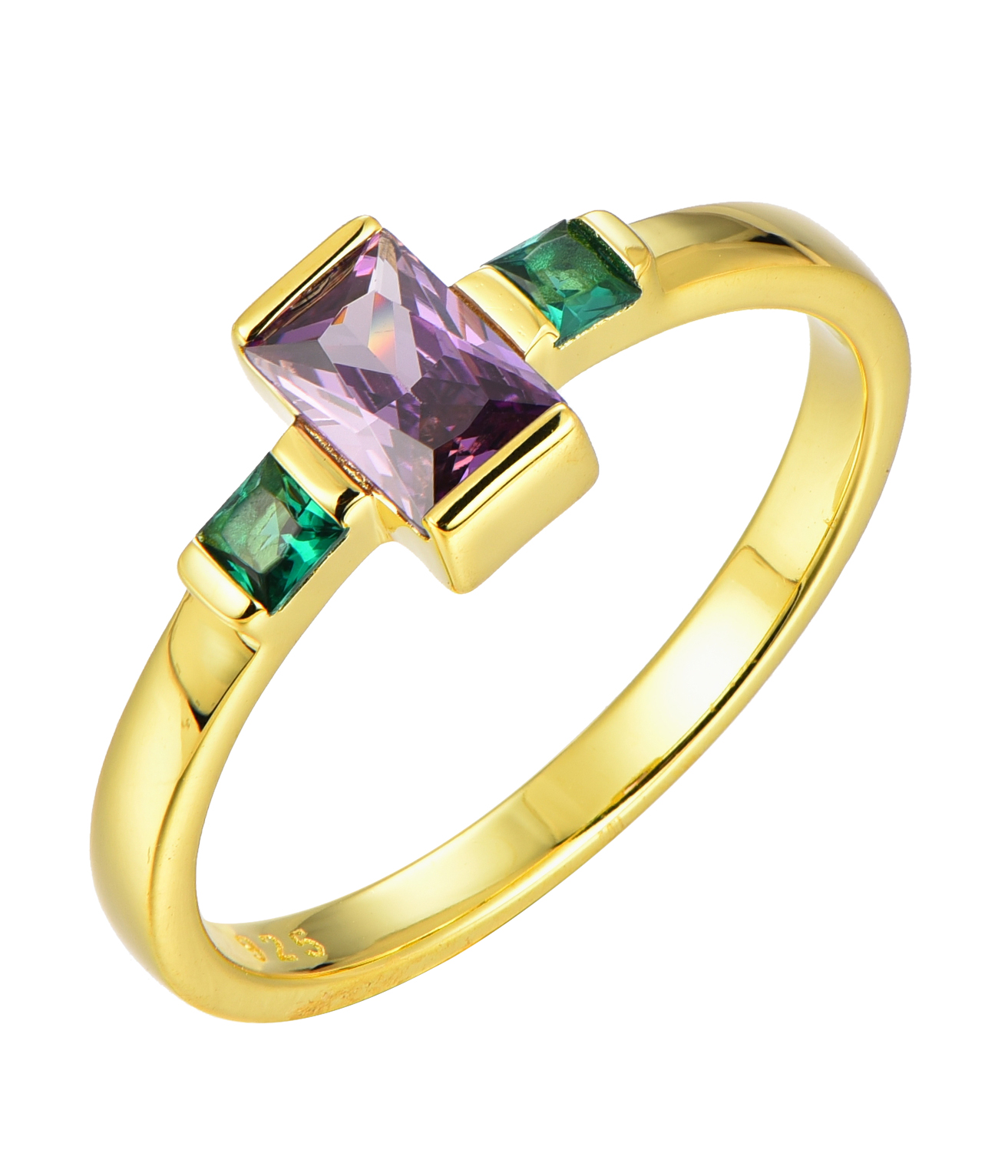 Геометрическое кольцо с квадратным камнем из серебра 925 пробы | Китайская ювелирная фабрика | Индивидуальный выбор камня и покрытия | OEM/ODM ювелирные изделия