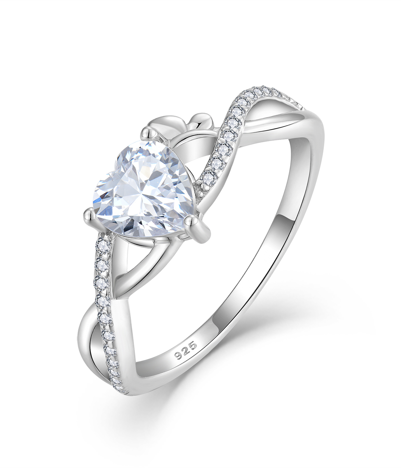 Кольцо из серебра 925 «Обещание вечности», обручальное кольцо для женщин, свадебное кольцо, ювелирный подарок, кольцо дружбы, модное украшение, подарок на День святого Валентина