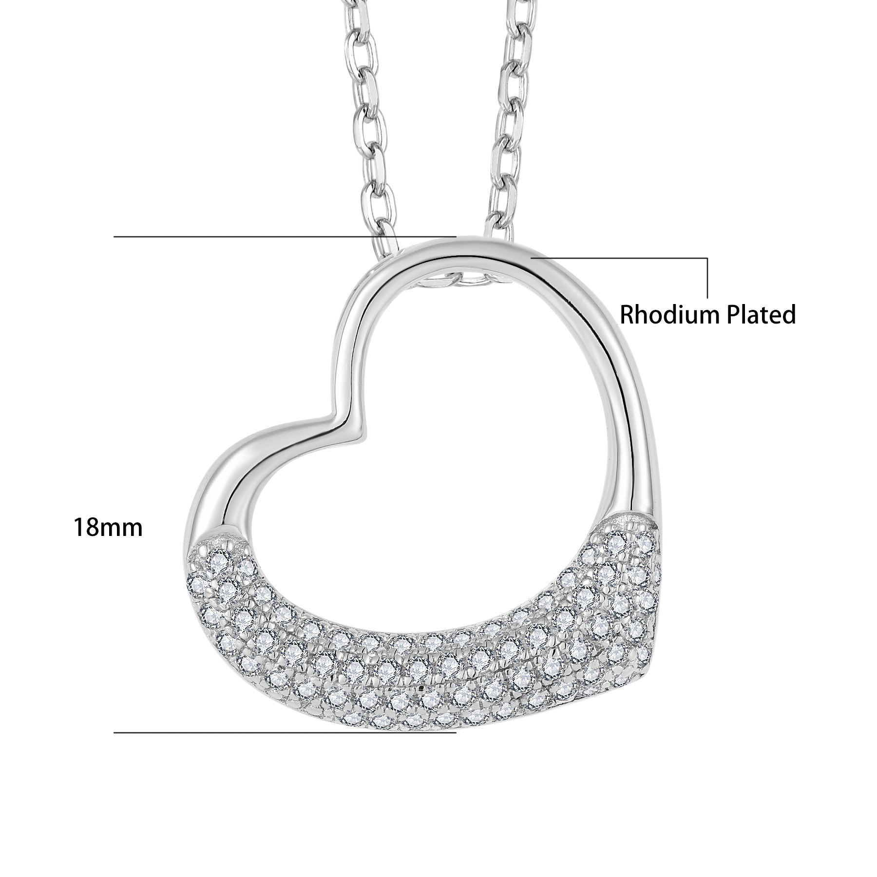 ENDLESS Валентина дизайн 925 стерлинга серебряный подвеска подвеска сердце ювелирные украшения для женщин