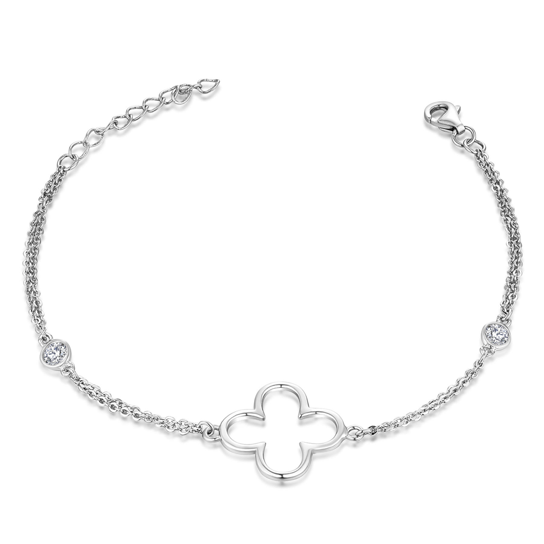 Обычай OEM Minimalist роскошь винтажные украшения 925 фунтов серебра кубический циркон браслет браслет браслет для женщин