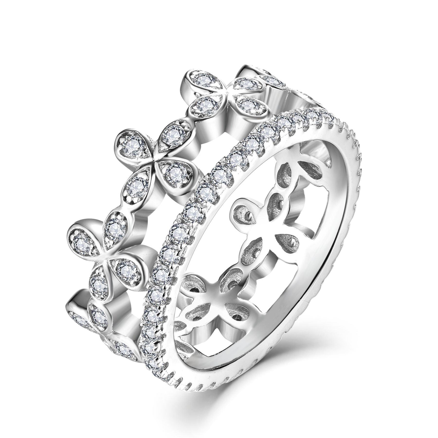 Цветочное кольцо для повседневной носки