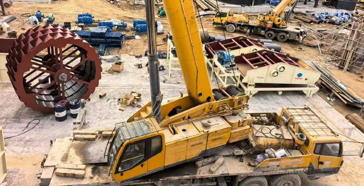 Документальный фильм об установке за рубежом линии по дроблению и промывке песка