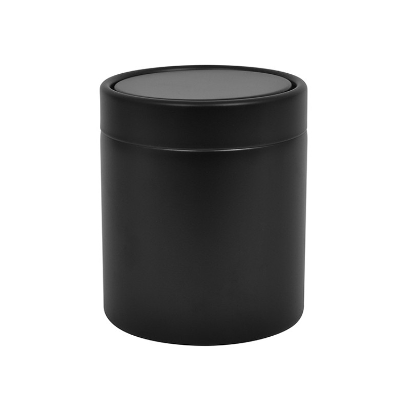 Мини-ведро для мусора, черное, 1,5 л – компактное, гигиеничное, для стола, офиса и дома