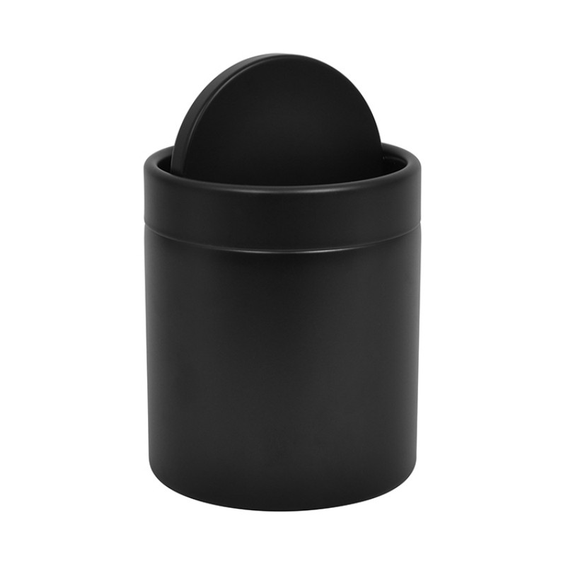 Мини-ведро для мусора, черное, 1,5 л – компактное, гигиеничное, для стола, офиса и дома
