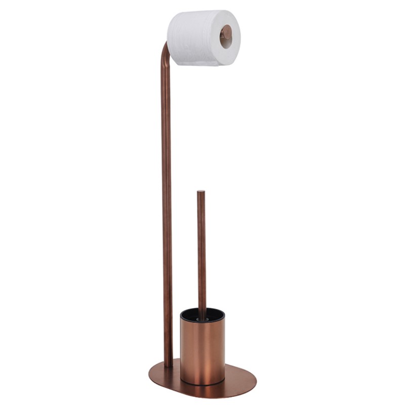 Держатель туалетной бумаги с ершиком из нержавеющей стали, овальное тонкое основание, несколько цветов