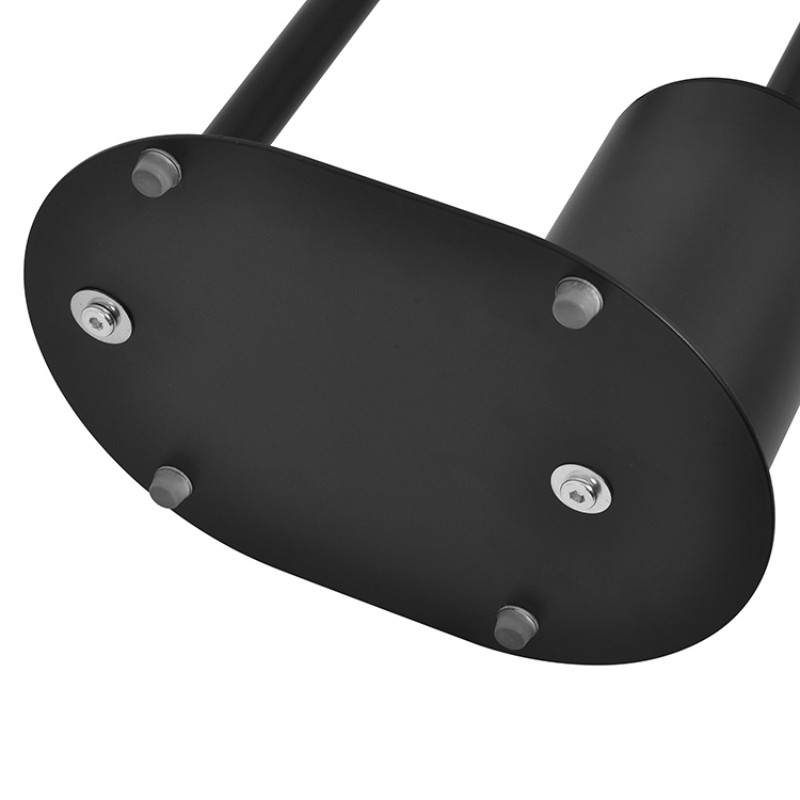 Железная эллиптическая туалетная щетка с тонким основанием и встроенным держателем для бумаги