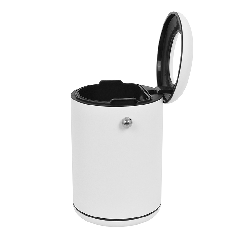 Мусорное ведро 8л металлическое, порошковое покрытие, с воронкой и внутренним ведром, с ручками