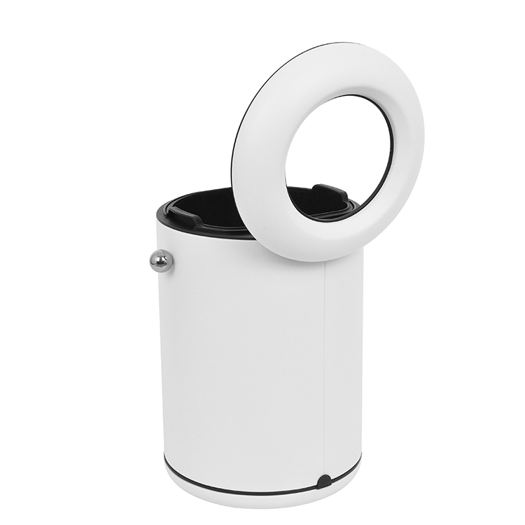 Мусорное ведро 8л металлическое, порошковое покрытие, с воронкой и внутренним ведром, с ручками