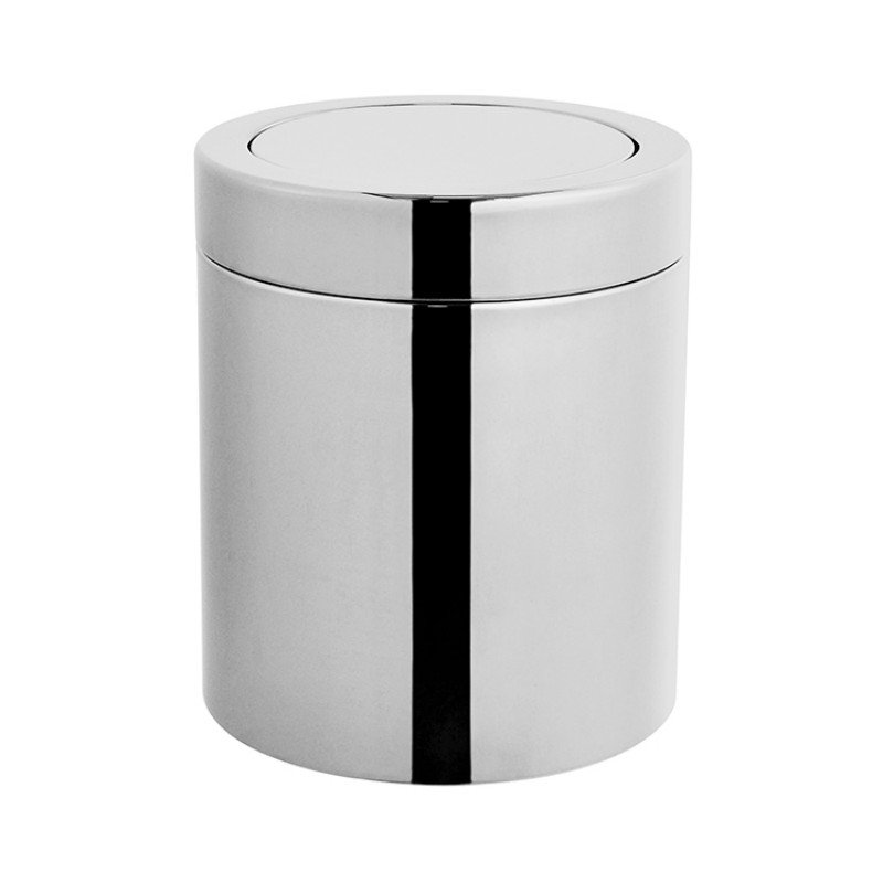 Мусорный бак из нержавеющей стали 5 л с антикоррозийным покрытием качающейся крышкой для ванной