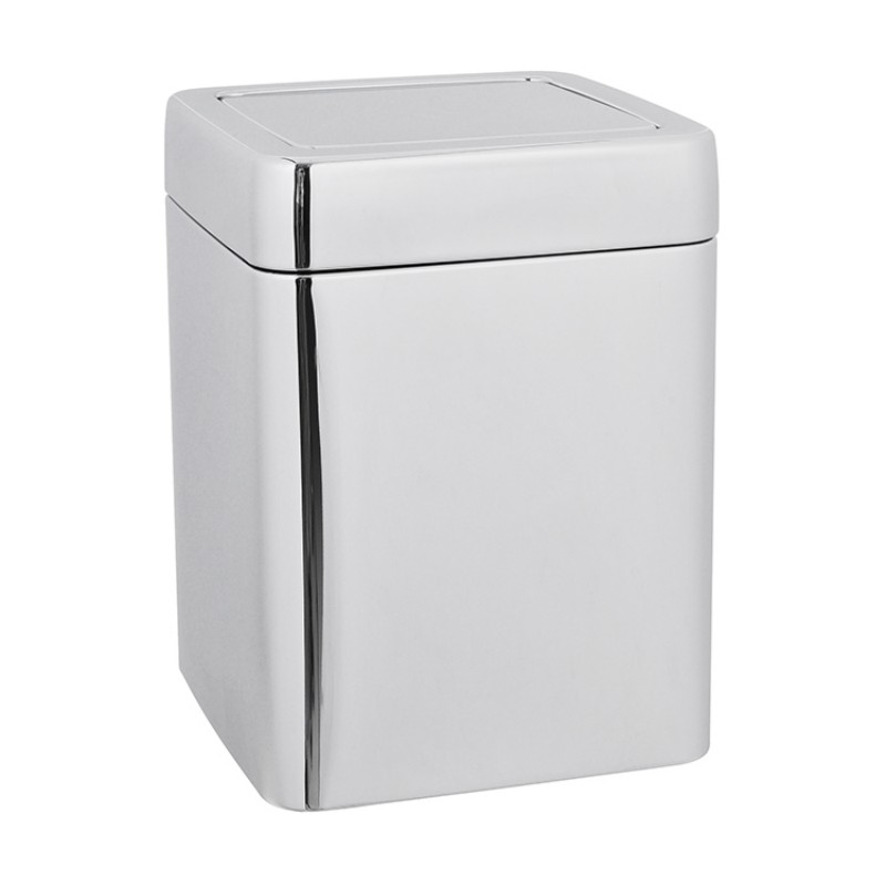 Мусорный бак из нержавеющей стали 5 л с антикоррозийным покрытием качающейся крышкой для ванной