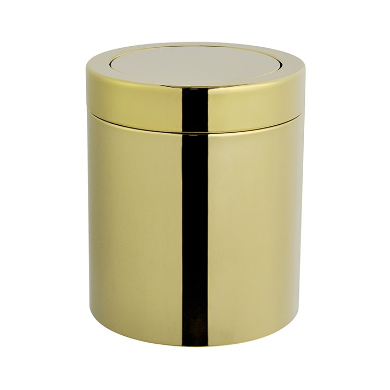 Мусорный бак из нержавеющей стали 5 л с антикоррозийным покрытием качающейся крышкой для ванной