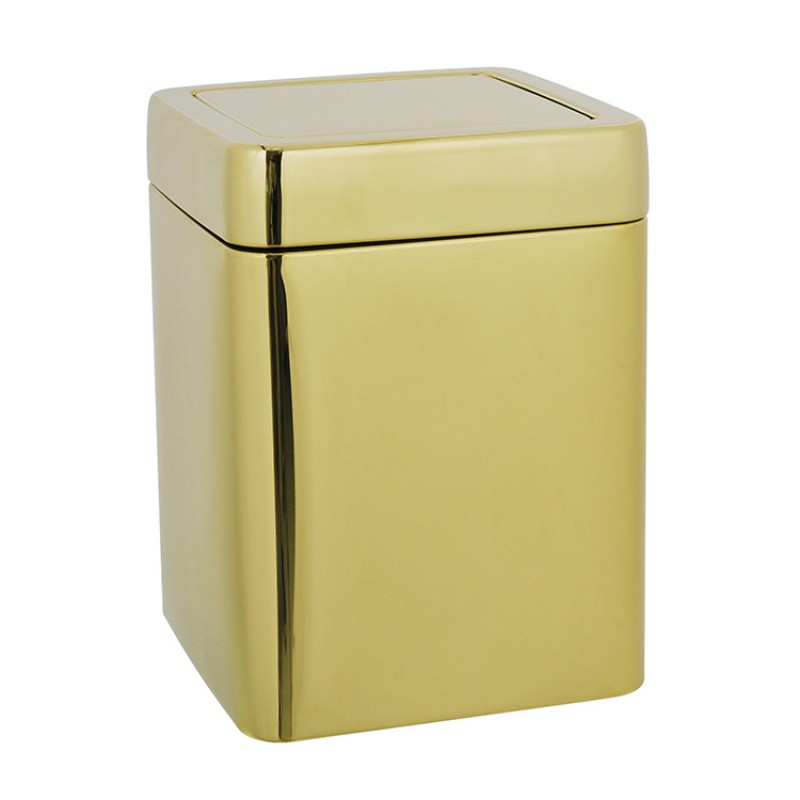 Мусорный бак из нержавеющей стали 5 л с антикоррозийным покрытием качающейся крышкой для ванной