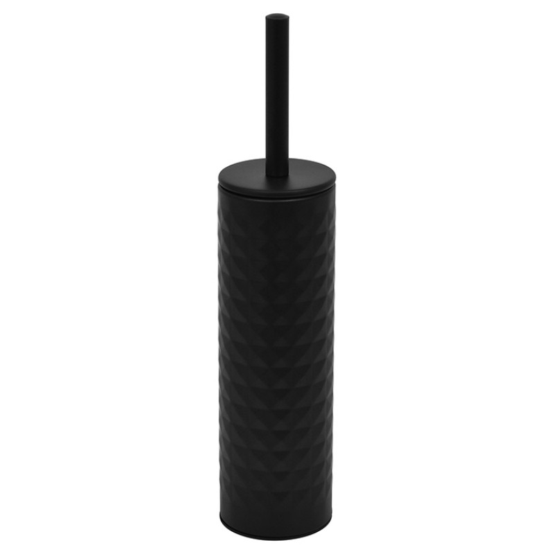 Современная щетка для унитаза с держателем, черный цвет, рельефная текстура, аксессуар для стильной ванной