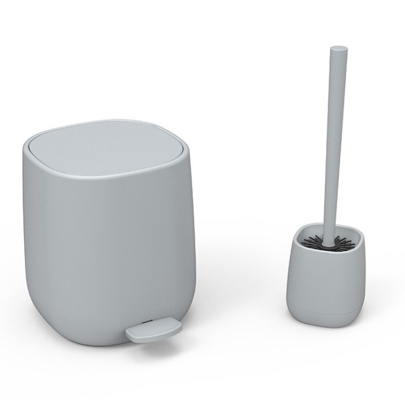 Современный комплект, мусорный бак, туалетная щетка, педальный, минимализм, многоцветный, аксессуары для ванной