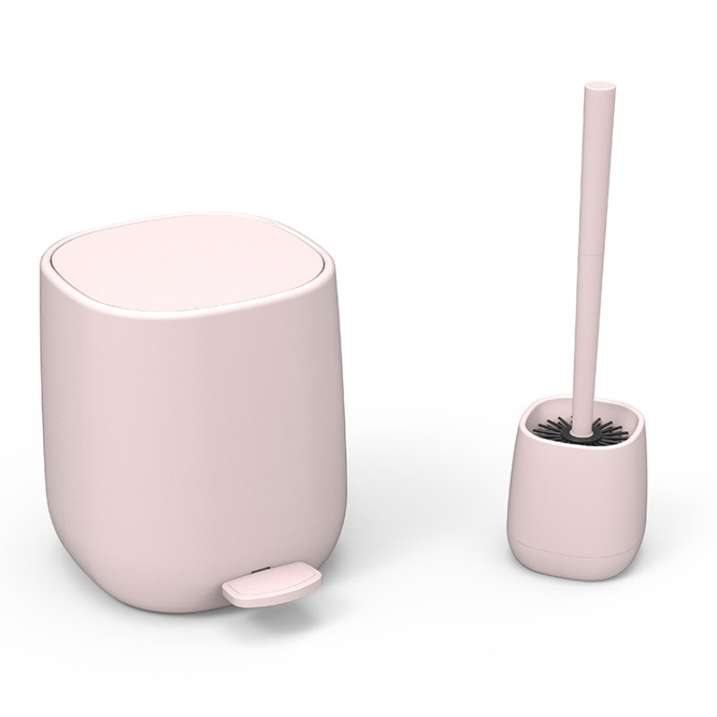 Современный комплект, мусорный бак, туалетная щетка, педальный, минимализм, многоцветный, аксессуары для ванной