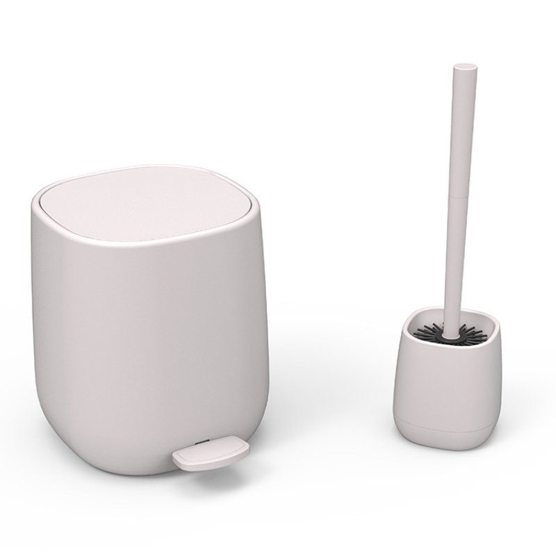 Современный комплект, мусорный бак, туалетная щетка, педальный, минимализм, многоцветный, аксессуары для ванной