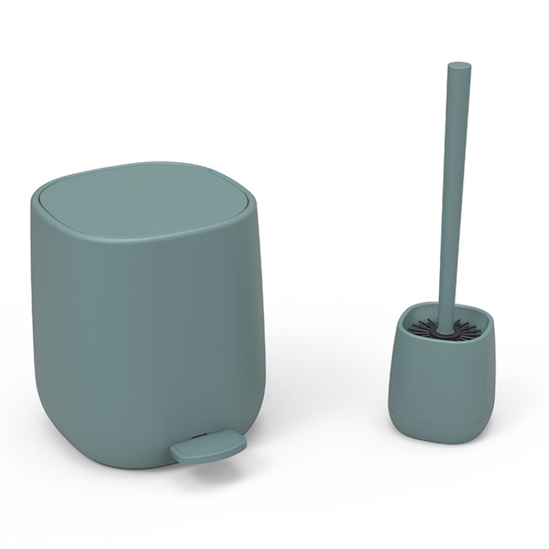 Современный комплект, мусорный бак, туалетная щетка, педальный, минимализм, многоцветный, аксессуары для ванной