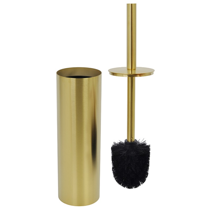 Стильная туалетная щетка с держателем, золотой дизайн, для люксовой ванной комнаты