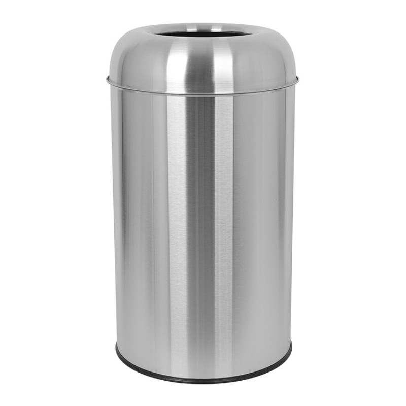 Стильный мусорный бак из нержавеющей стали 50 л с двойной конструкцией